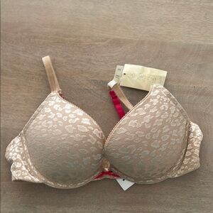 Leopard Print Beige Bra Aerie Emma 34C
